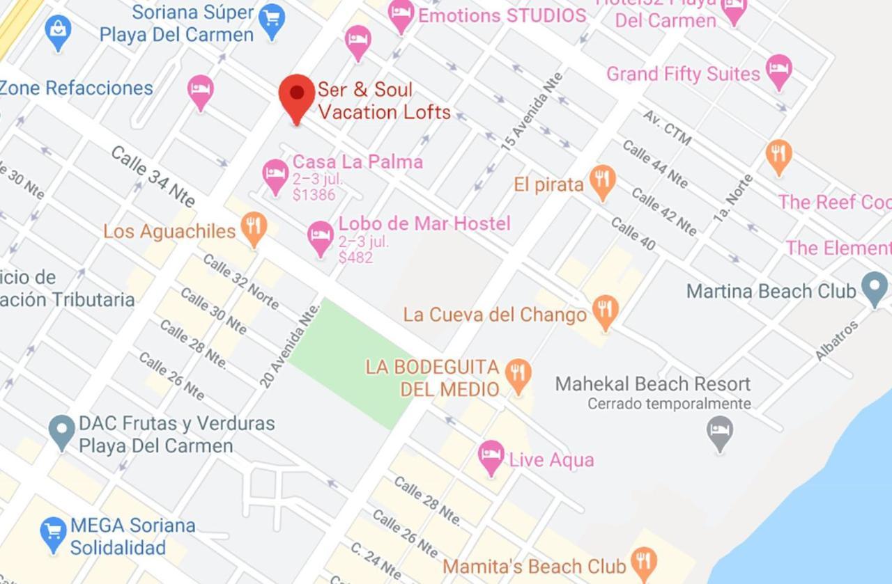 דירות פלאייה דל כרמן Ser & Soul Vacation Lofts מראה חיצוני תמונה